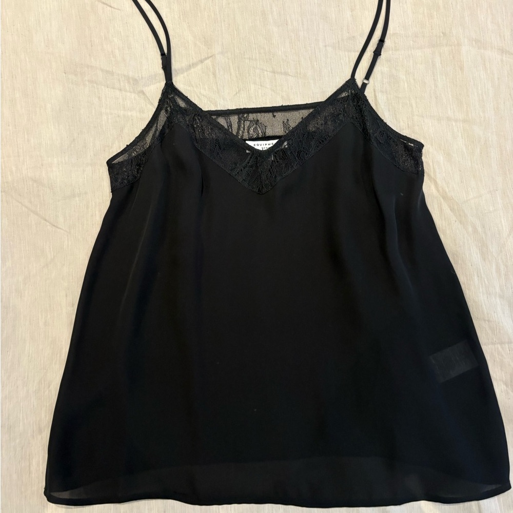 Equipment Black Sleeveless Camisole Top Size Small